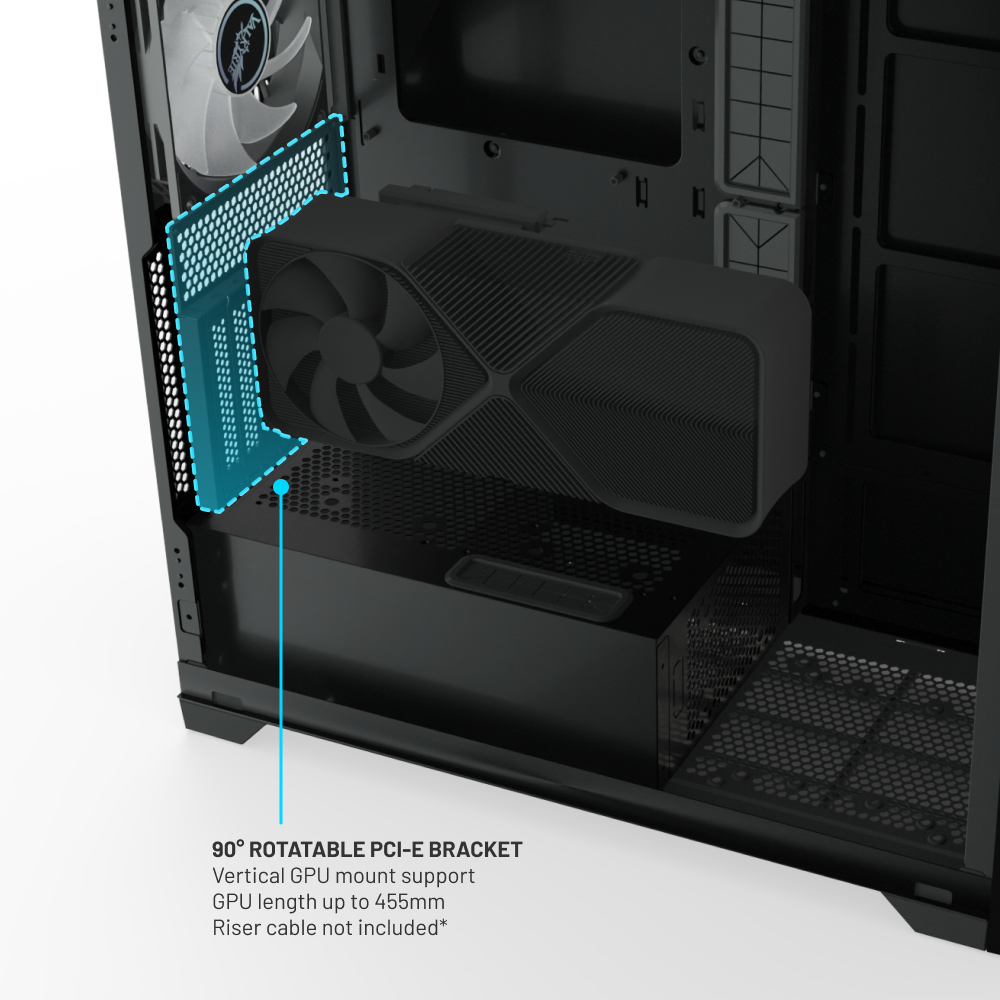 Valkyrie VK-02 Mid Tower ATX PC Case with LCD Screen