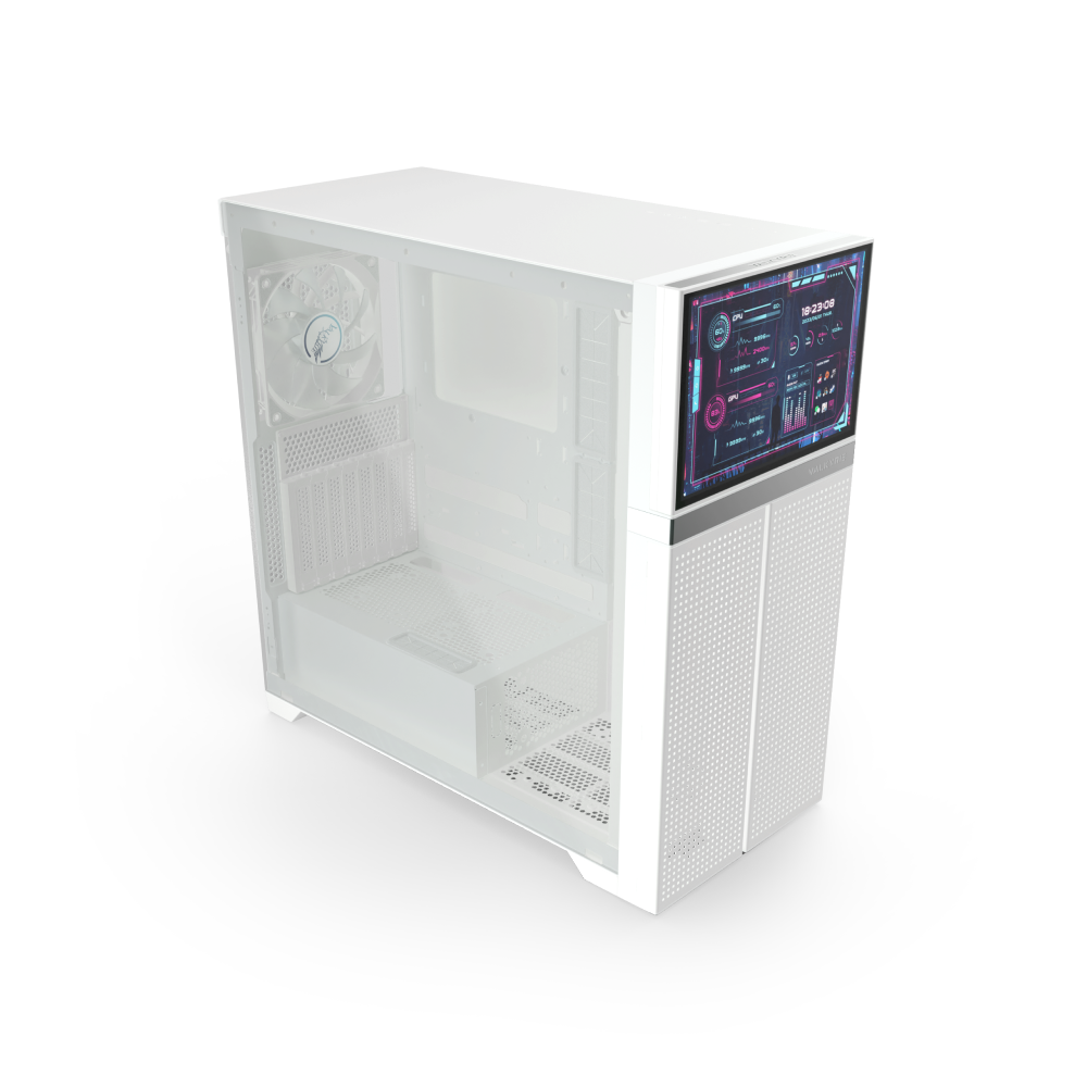 Valkyrie VK-02 Mid Tower ATX PC Case with LCD Screen