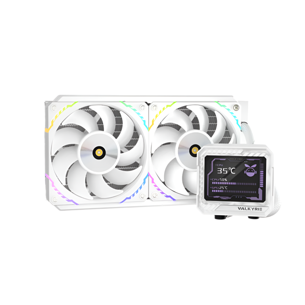 Valkyrie V240 AIO CPU Liquid Cooler with LCD Screen
