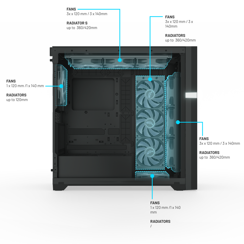 VK-02 Lite Mid Tower ATX PC Case