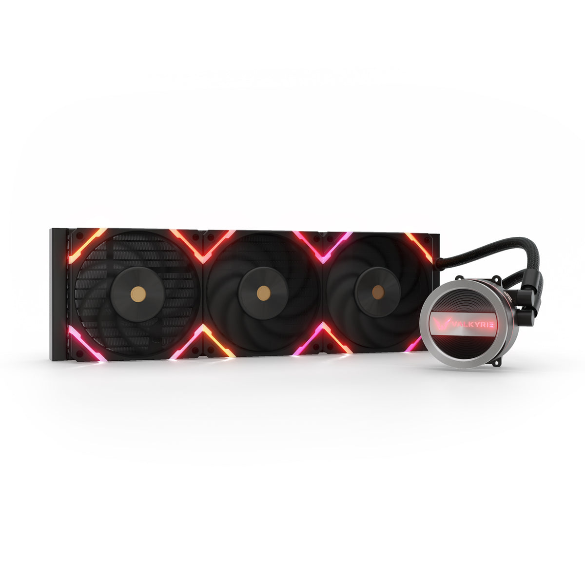 Valkyrie Dragonfang 360: radiator 360mm, tre ventilatorë ARGB dhe pompë